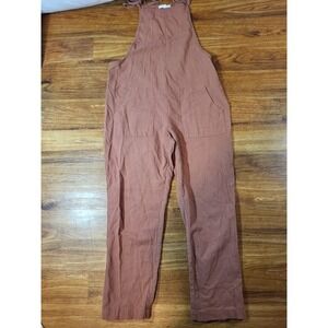 Day To Day Terracotta Red Overalls Size  L
